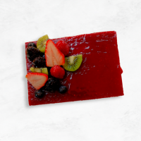 Tarta mousse de queso y frambuesa