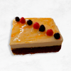 Tarta mousse de queso y brownie
